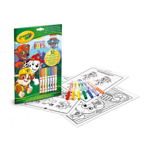 PAW PATROL ACTIVITY BOOK - 7 MARKERS...