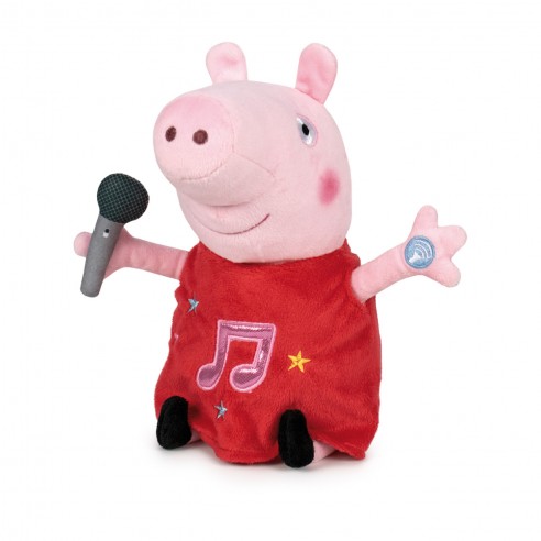 PEPPA PIG PELUCHE MUSICAL 27 CM. DE FAMOSA (MODELO SURTIDO) - JUGUETES PANRE