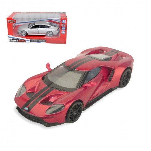 FORD GT 1:32 PULLBACK ROJO
