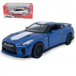 NISSAN GT-R 1:32 PULLBACK AZUL