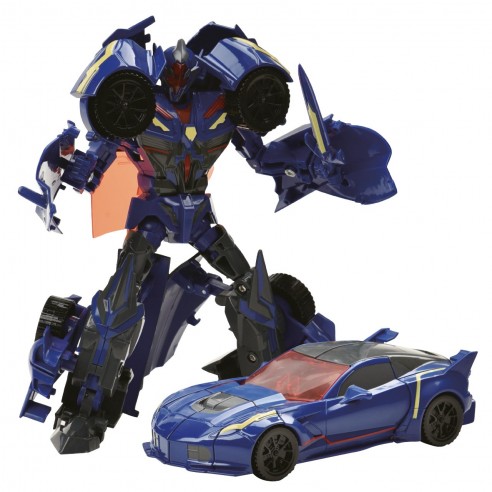 TRANSFORMERS DIECAST BLUE SPORTCAR