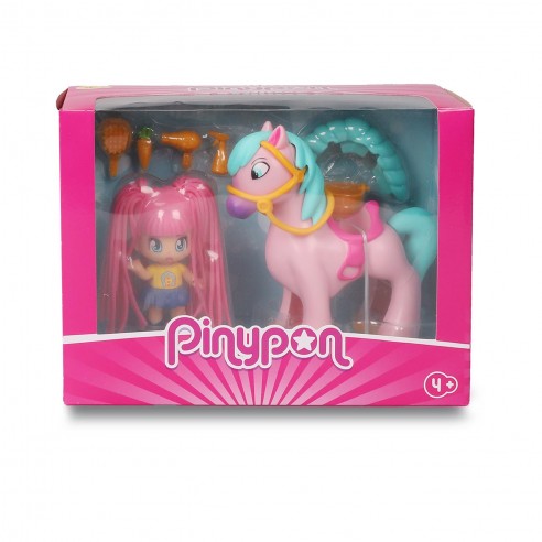 Individual figure pelazo and Poni mane in the wind