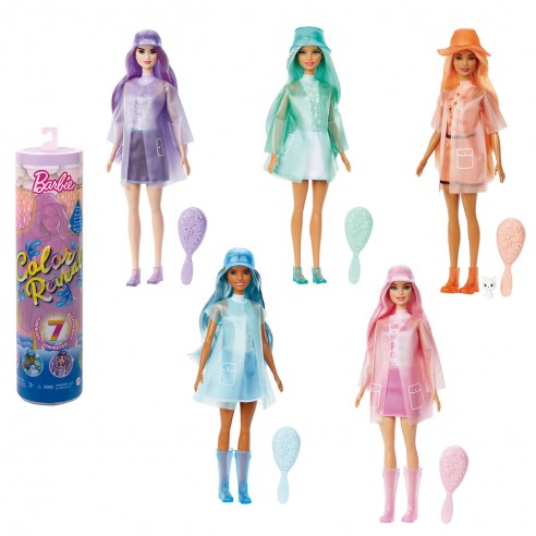 BARBIE DOLL COLOR REVEAL RAIN OR...