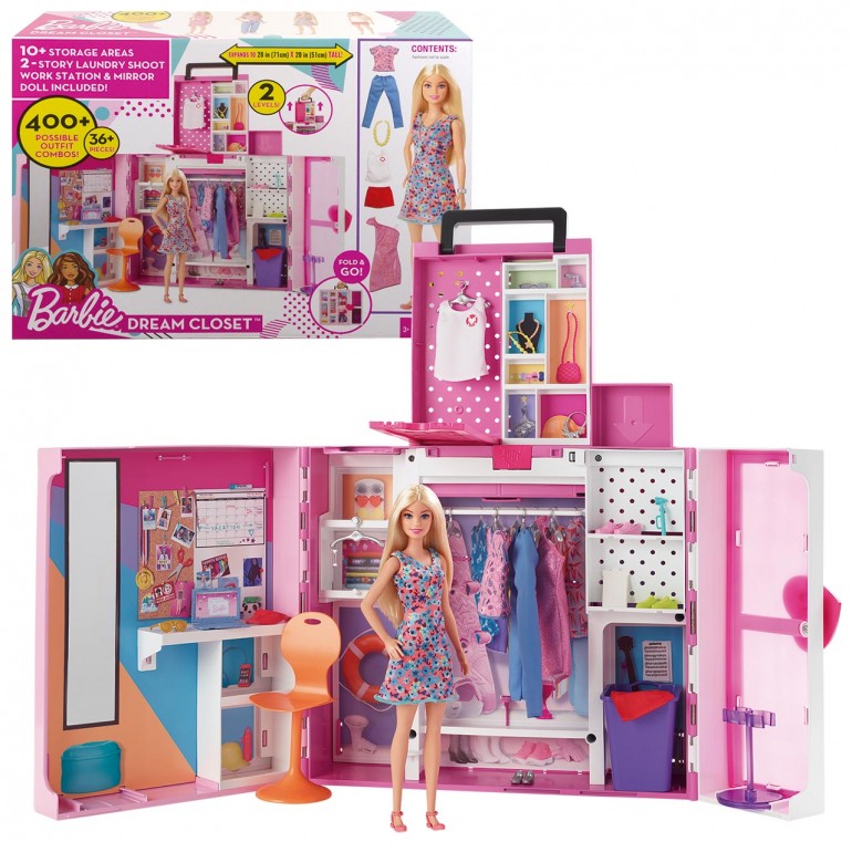 Barbie Fashionista Armario de ensue o 2.0 con mu eca