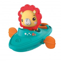 WIND UP BOAT WITH FIGURE LION