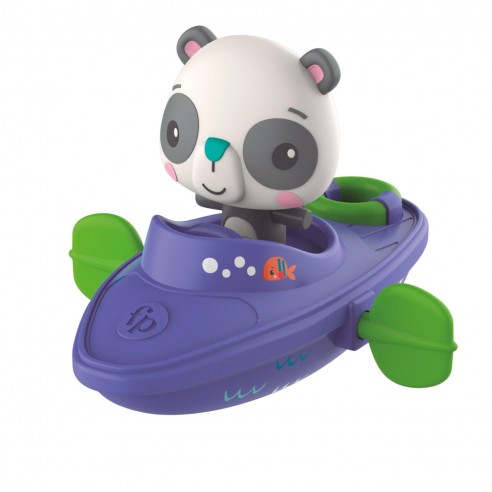 WIND UP BOAT WITH FIGURE PANDA