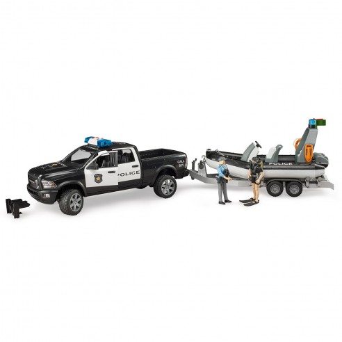 RAM 2500 POLICE WITH DIVER BOAT AND...