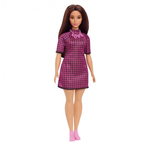 Barbie Fashionista Pink Plaid Dress