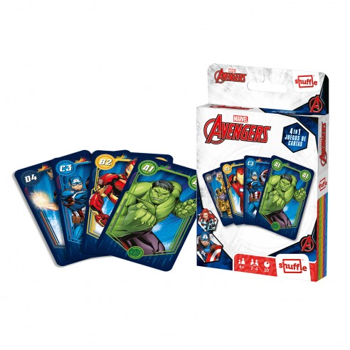4 IN 1 AVENGERS CARD GAME 10028043...