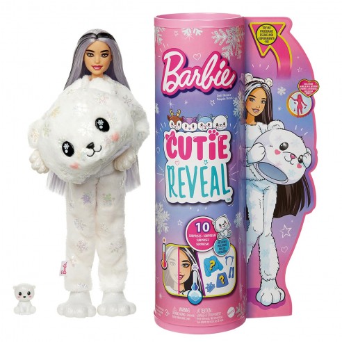 BARBIE CUTIE REVEAL POLAR BEAR DOLL...