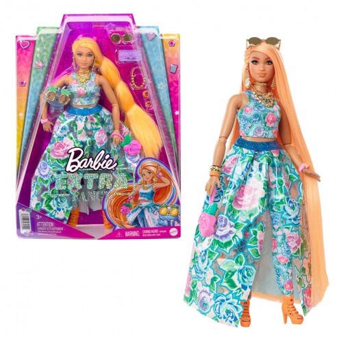BARBIE DOLL EXTRA FANCY LOOK FLORAL...