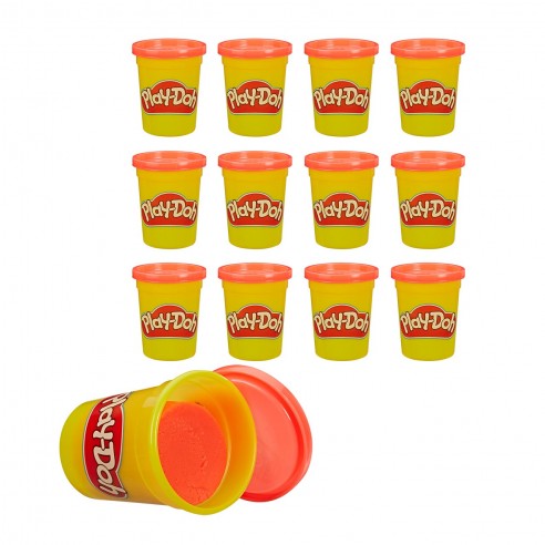 PACK 12 RED PLAYDOH CANISTERS E4826...