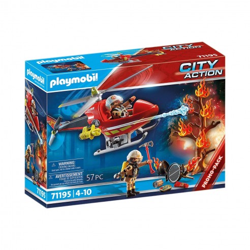 FIRE HELICOPTER 71195 PLAYMOBIL