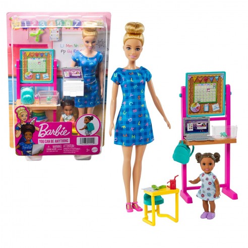 MUÑECA BARBIE PLAYSET PROFESORA HCN19...