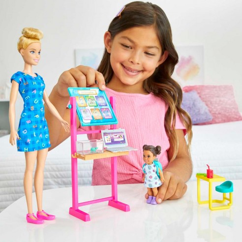 Barbie doll playset teacher