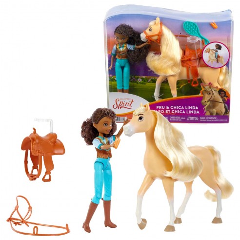 PRU DOLL WITH HORSE RESCUE RANCH...