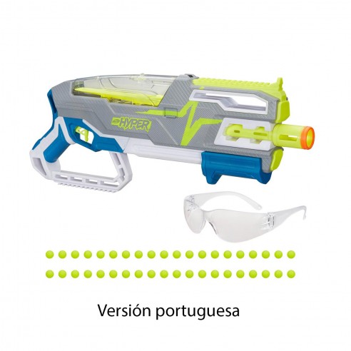 NERF HYPER PUMP ACTION IN PORTUGUESE...