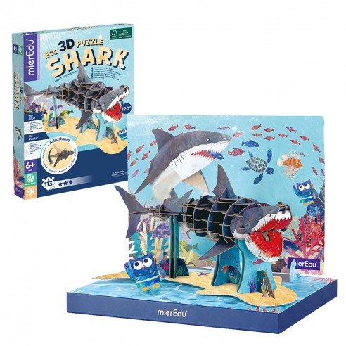 ECO PUZZLE 3D WHITE SHARK ME4221 MIEREDU