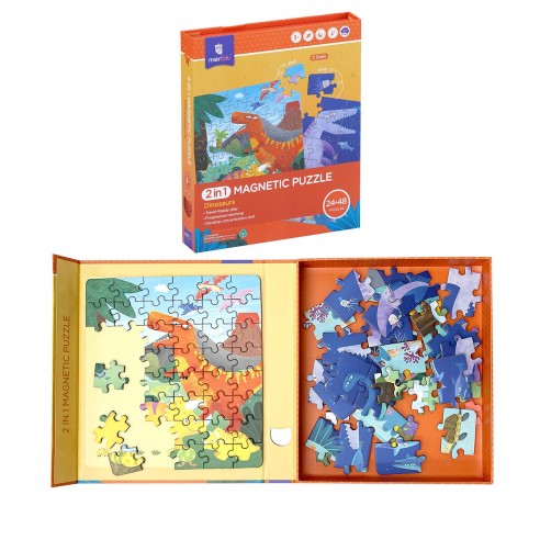 MAGNETIC PUZZLE 2 IN 1 DINOSAURS...
