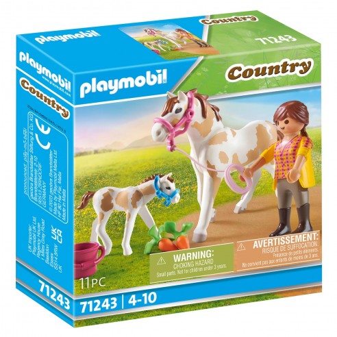 HORSE WITH FOAL COUNTRY 71243 PLAYMOBIL