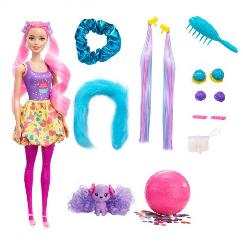 Barbie doll color reveal glitter color assorted