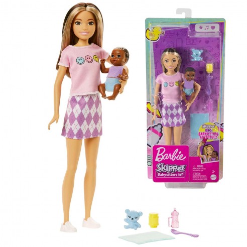 MUÑECA BARBIE SKIPPER CANGURO CON...