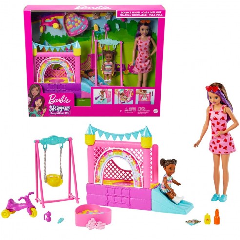 BARBIE SKIPPER NANNY DOLL WITH BOUNCY...