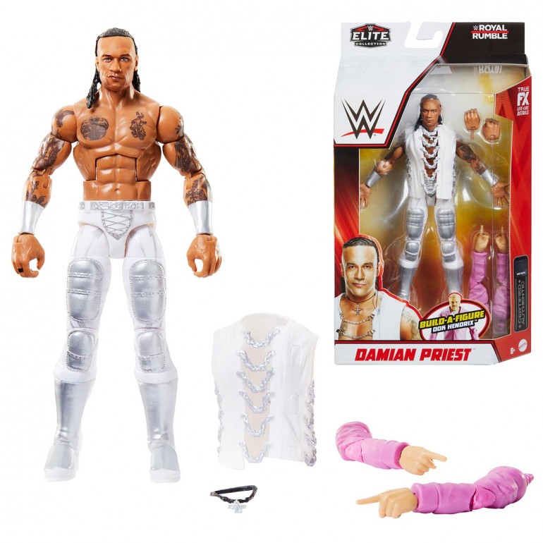 Mattel Figuras de acción de la WWE, figura Elite Omos de la WWE con  accesorios, coleccionable