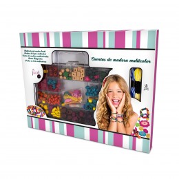 MULTICOLORED WOODEN BEADS...