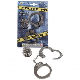 POLICE HANDCUFFS WITH STAR...