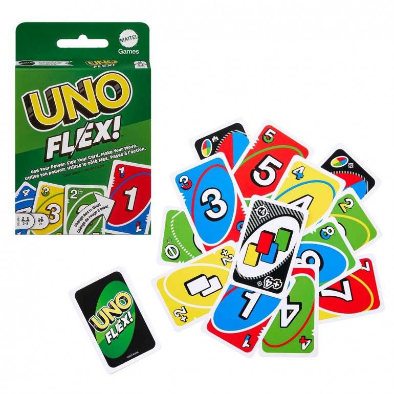 Juego de cartas UNO flex.