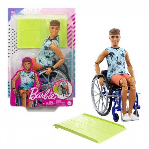 FASHIONISTA KEN DOLL WITH WHEELCHAIR...