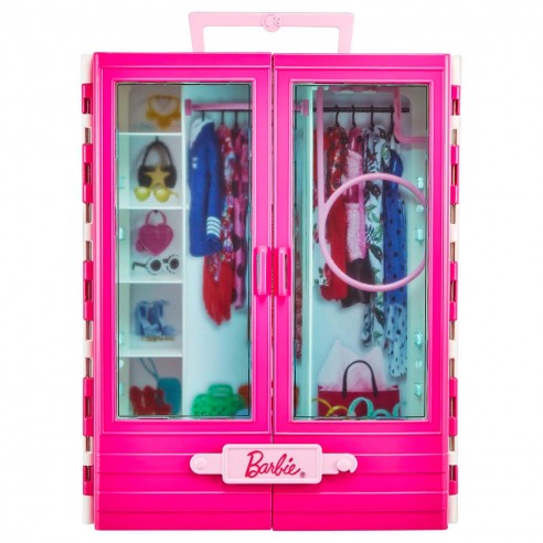 Barbie mama♡ Barbie and Ken dolls with closet and cabriolet