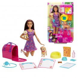 BARBIE DOLL ADOPT PUPPIES...