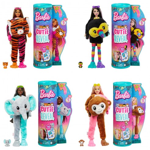 BARBIE CUTIE REVEAL JUNGLE FRIENDS...