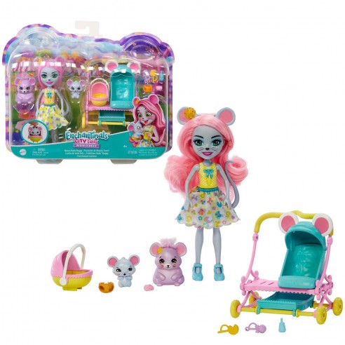 ENCHANTIMALS CITY MAURIA MOUSE DOLL...