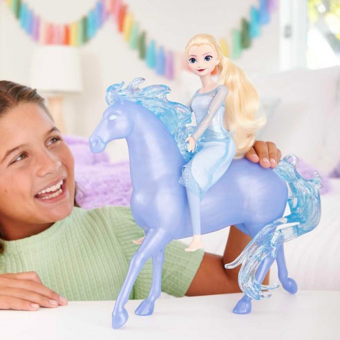 Elsa barbie best sale with water horse