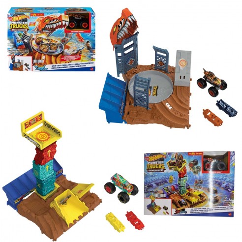 HOT WHEELS MONSTER TRUCKS ARENA WORLD SET (HNB87)