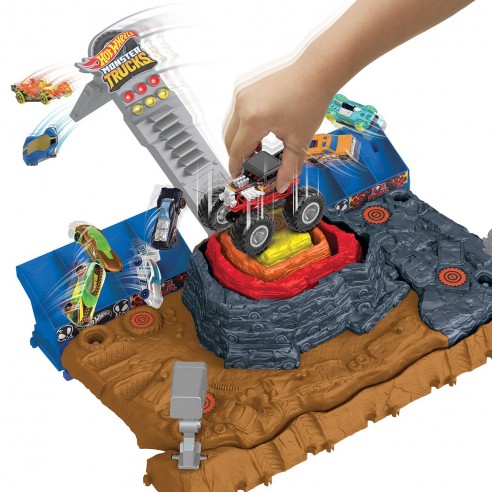 Hot Wheels Monster Trucks Vulkan Arena Playset - Playpolis