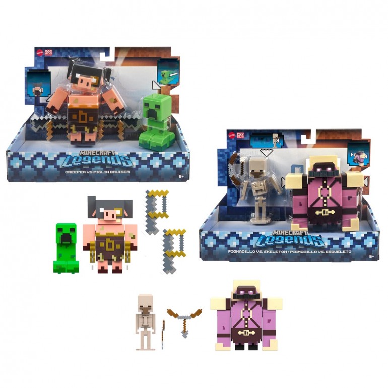 Pack 2 figurines minecraft, figurines