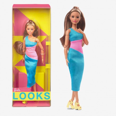 MUÑECA BARBIE SIGNATURE LOOKS VESTIDO...