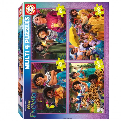 Multi 4 Puzzles Encanto 50+80+100+150 - Educa Borras