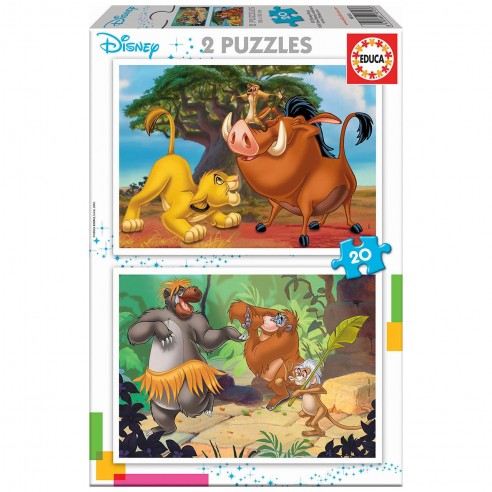 PUZZLE 2x20 DISNEY ANIMALS 18103 EDUCA