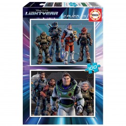 PUZZLES 2x100 LIGHTYEAR...