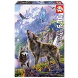 PUZZLE 500 LOBOS EN LAS...