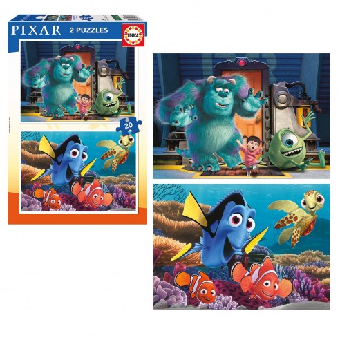 PUZZLE 2x20 DISNEY PIXAR (NEMO +...