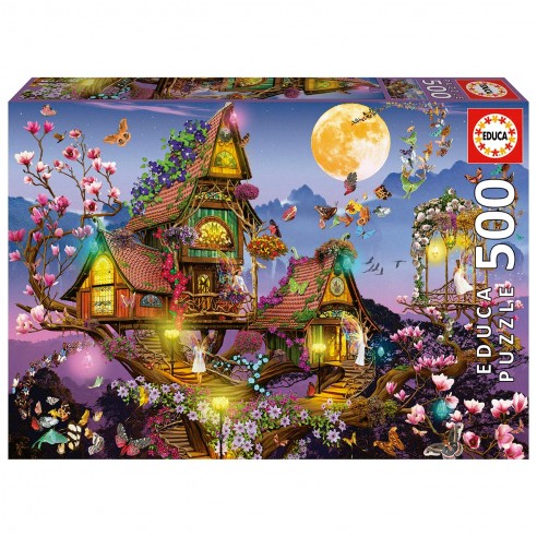 PUZZLE 500 HOUSE OF THE FAIRIES 19554...