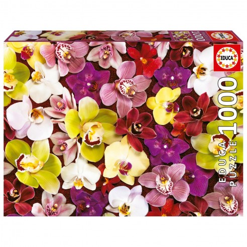 PUZZLE 1000 COLLAGE OF ORCHIDS 19558...