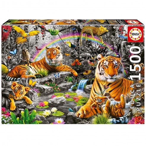 PUZZLE 1500 RADIANT JUNGLE 19563 EDUCA