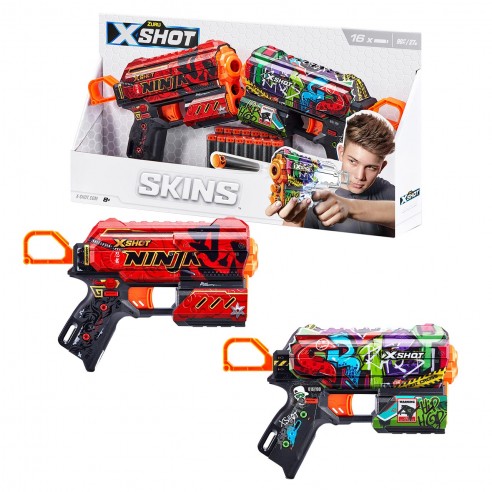 X-SHOT SKINS FLUX BULK 2 PACK + 8...